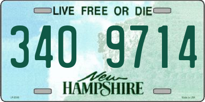NH license plate 3409714