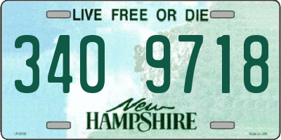 NH license plate 3409718