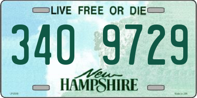 NH license plate 3409729