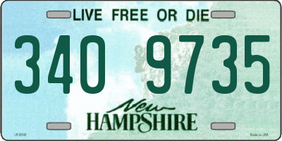 NH license plate 3409735
