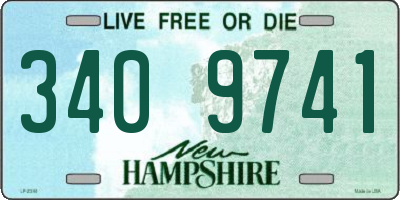 NH license plate 3409741