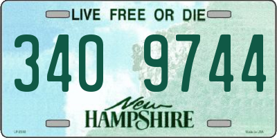 NH license plate 3409744