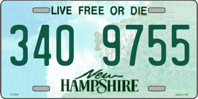 NH license plate 3409755