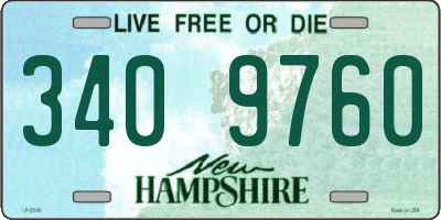 NH license plate 3409760