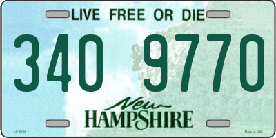 NH license plate 3409770