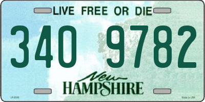 NH license plate 3409782