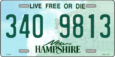 NH license plate 3409813