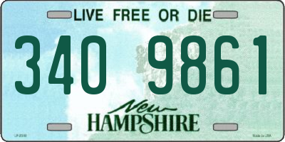 NH license plate 3409861