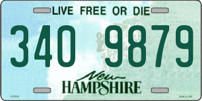 NH license plate 3409879