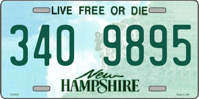 NH license plate 3409895