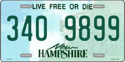 NH license plate 3409899