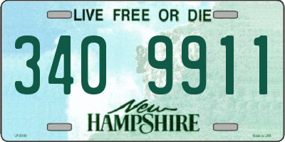 NH license plate 3409911