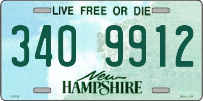 NH license plate 3409912