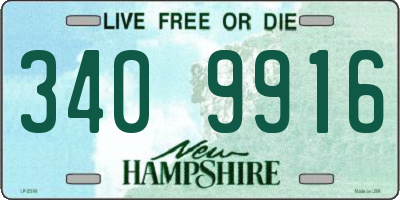 NH license plate 3409916
