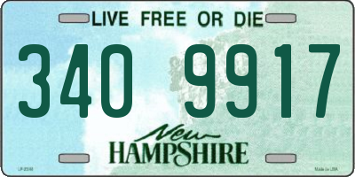 NH license plate 3409917