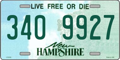 NH license plate 3409927