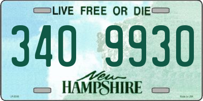 NH license plate 3409930