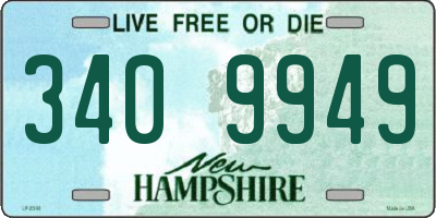 NH license plate 3409949