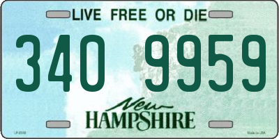 NH license plate 3409959