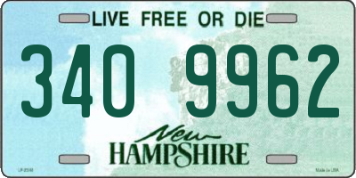 NH license plate 3409962