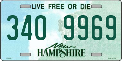 NH license plate 3409969