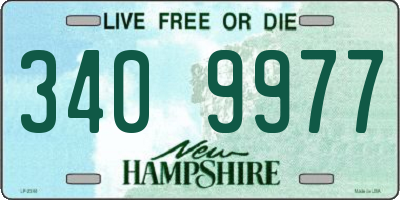 NH license plate 3409977