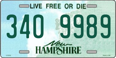NH license plate 3409989