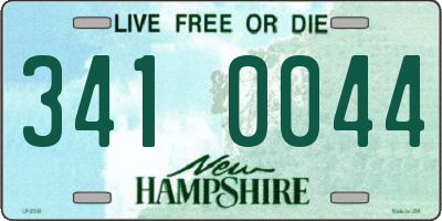 NH license plate 3410044