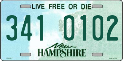 NH license plate 3410102
