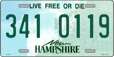 NH license plate 3410119