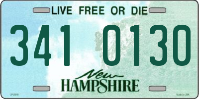 NH license plate 3410130