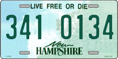 NH license plate 3410134