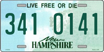 NH license plate 3410141