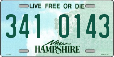 NH license plate 3410143