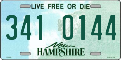 NH license plate 3410144