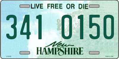 NH license plate 3410150