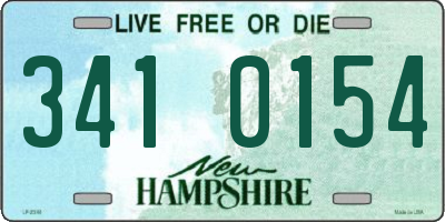 NH license plate 3410154