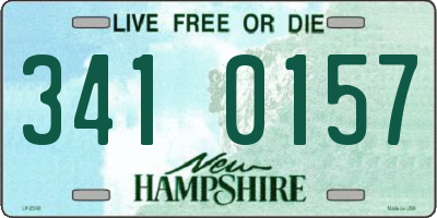NH license plate 3410157