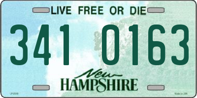 NH license plate 3410163