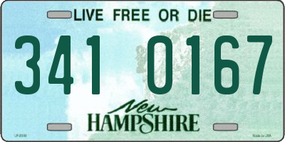 NH license plate 3410167