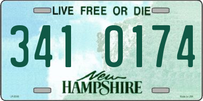 NH license plate 3410174