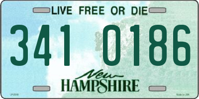 NH license plate 3410186