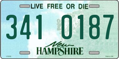 NH license plate 3410187