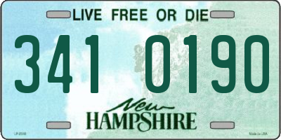 NH license plate 3410190