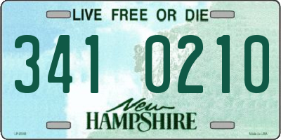 NH license plate 3410210
