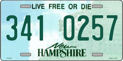 NH license plate 3410257