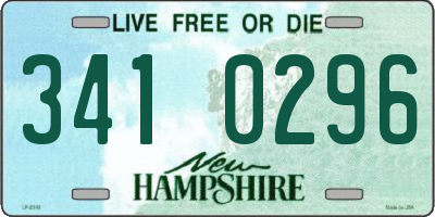 NH license plate 3410296