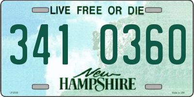 NH license plate 3410360