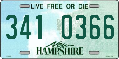 NH license plate 3410366