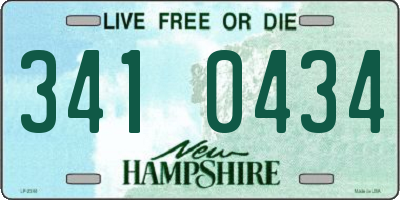 NH license plate 3410434